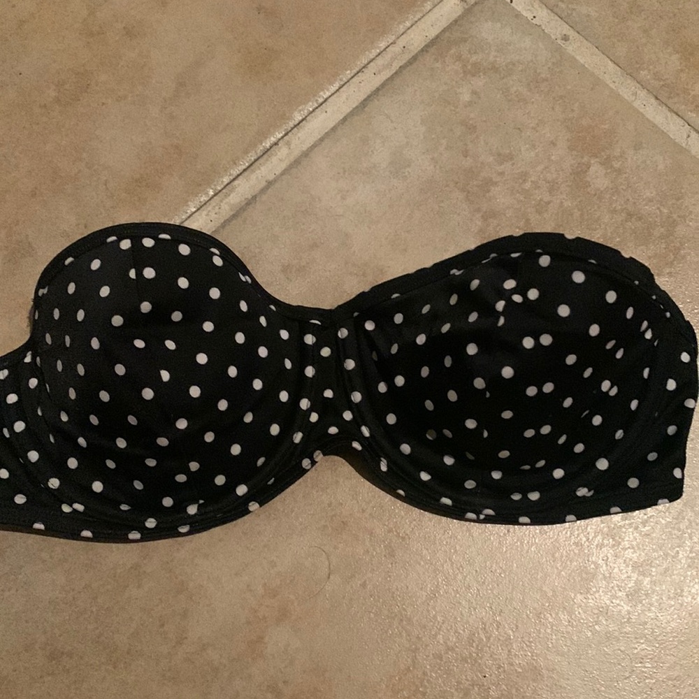 Polka dot, black and white, Victoria’s secret , Bikini top